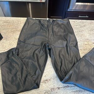 Charlotte Russe Black Faux Leather Pants